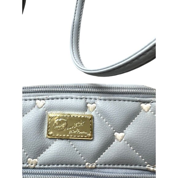 Luv Betsey - Betsey Johnson Blue, White & Pink Accent Crossbody Bag - NWT - Picture 3 of 14